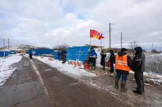 Блокпост у александровской свалки